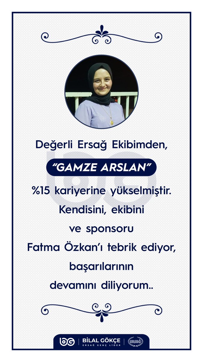 bilalgokce's tweet photo. Değerli ekip arkadaşlarımı tebrik ediyor, başarılarının devamını diliyorum.. 💐

#ersag #kariyer https://t.co/iVgVLeryjN