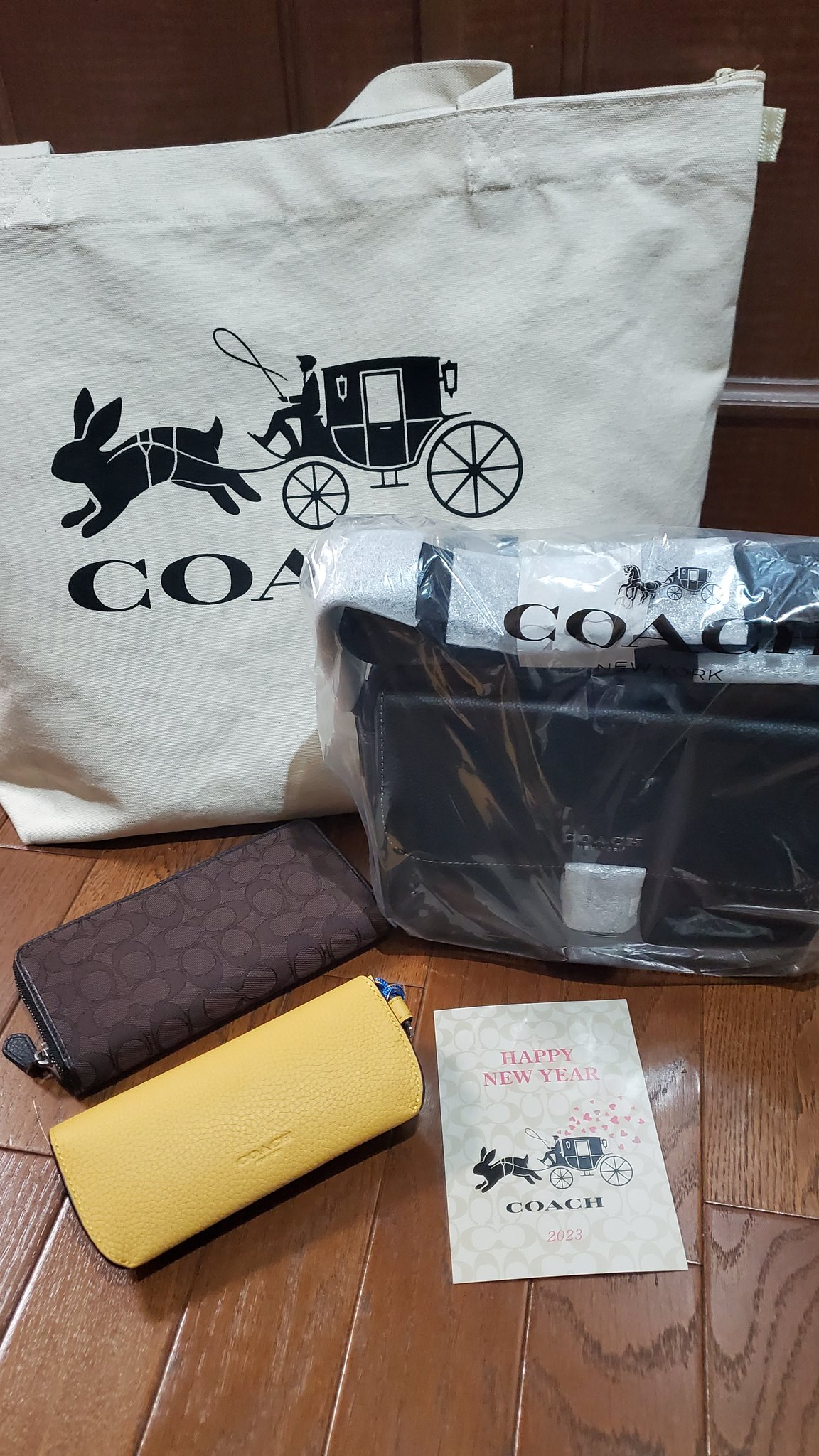 COACH コーチ 福袋 ラッキーバッグ 2023 メンズ カバン4点