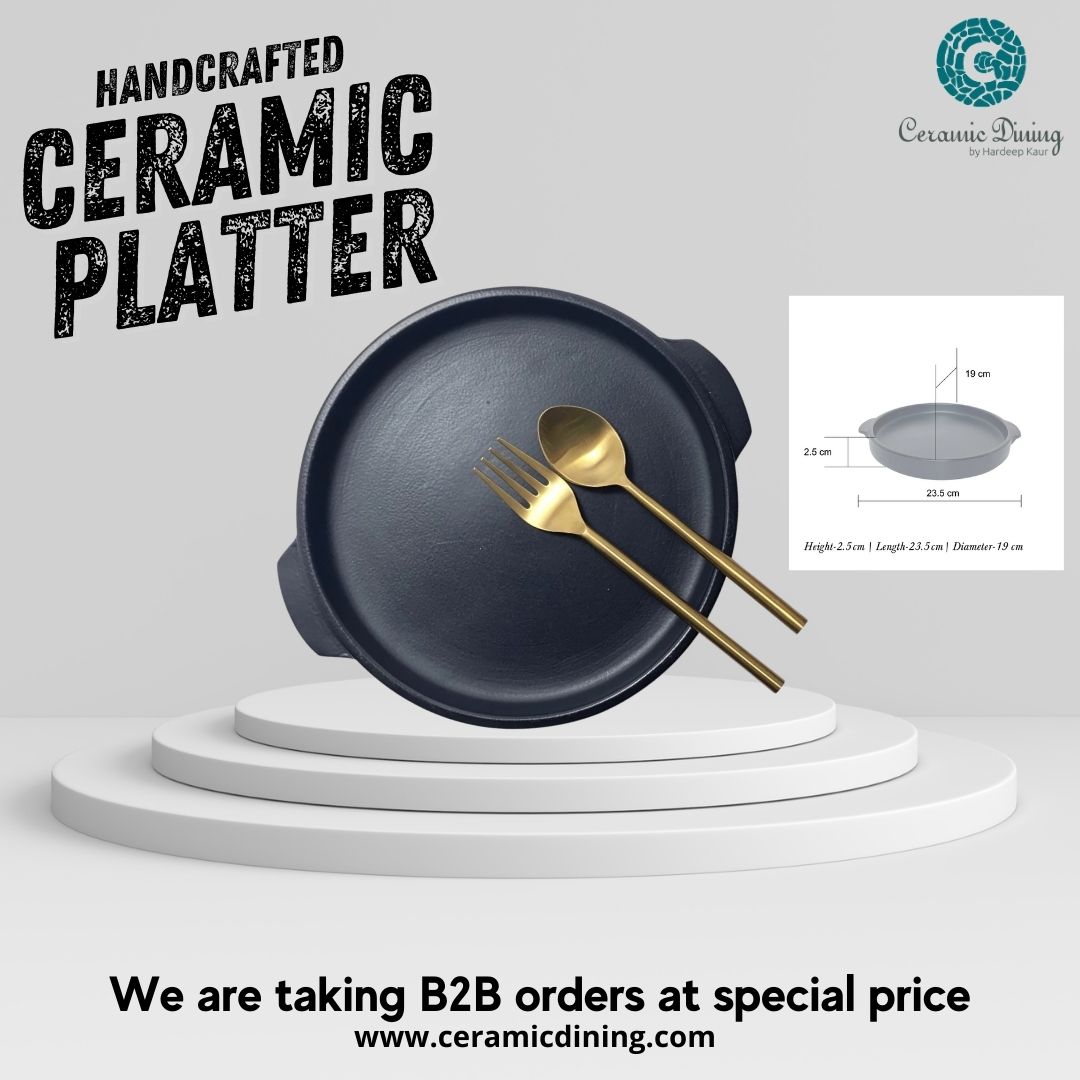 CeramicDining's tweet photo. The handcrafted ceramic chic matte black deep chip and dip platter bring exquisiteness to any table. 

👉We would like to update you that we are open for B2B orders. 

Check out our amazing collection at https://t.co/w9NGFg8RL3 https://t.co/xUSaI4iwcK