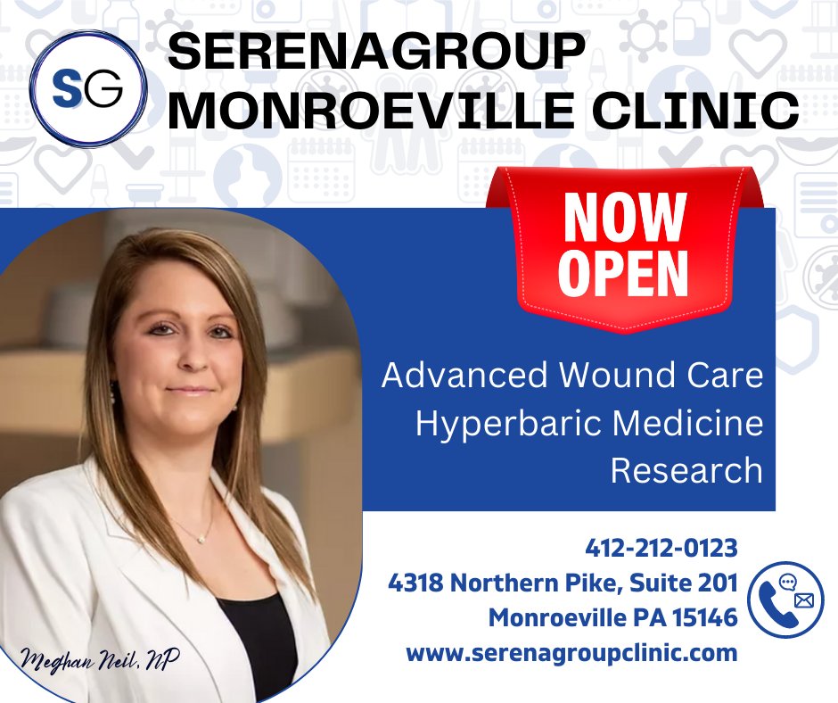 SerenaGroup4's tweet photo. Scheduled an appointment online at https://t.co/Zw4veLNbfR or call 412-212-0123. We look forward to being part of your healing process.
#monroeville #PA #research #healing #woundcare #advancedmodalities #chronicwounds #advancedwoundcare #experts https://t.co/yXk9LM73fQ
