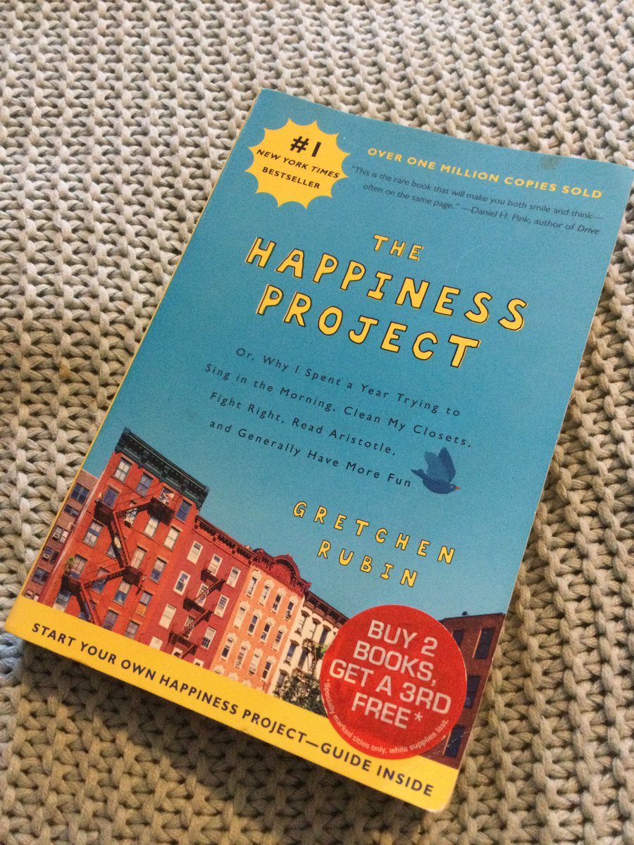 I bought this book a while ago and I can’t remember where, it’s been pre-loved and I love it too! A perfectly timed read as I enter day 7 with Covid. I’m going to spend the rest of the day planning my own project. <a href="/gretchenrubin/">Gretchen Rubin</a> thank you! #happiness