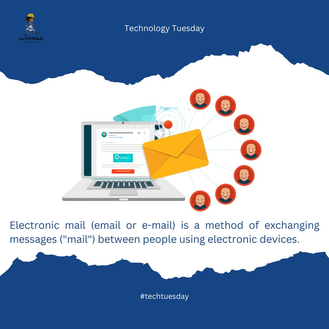 TheSTEMBelle's tweet photo. Its another exciting #techtuesday!!!
Today, we bring to you a thrilling information about Email Technology.
Swipe, read, learn and enjoy.
๐ โ๏ธ๐ข
#thestembelle
#techtuesday๐๐๐
#attractretainadvance
#emailtechnology .
#email
#stilettosandsteeltoes https://t.co/ivjK07PYkm