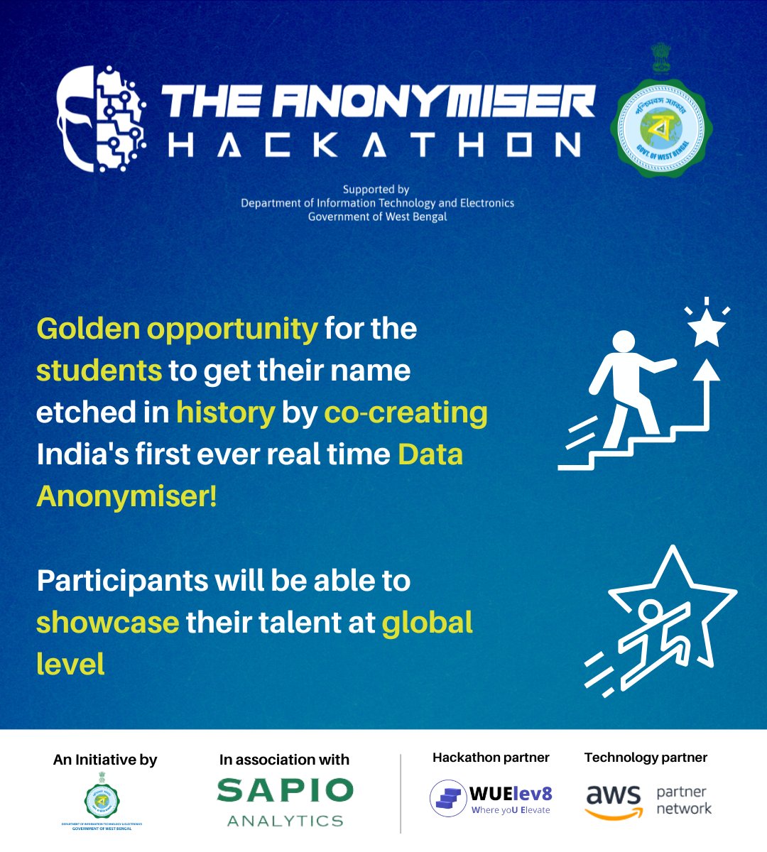 the_anonymiser's tweet photo. Attending a hackathon creates opportunities for you to learn and develop new skills faster. And what better than seizing an opportunity from Govt itself under the guidance of industry stalwarts and mentors.
Register now!
Link: https://t.co/KxDkDgqSDF
#anonymiser #hacakathon https://t.co/oDYewnE4t0