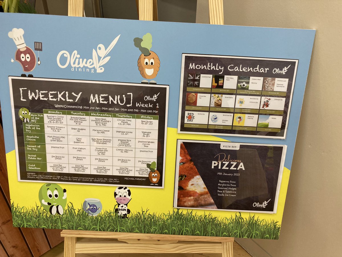 Welcome to Faraday <a href="/OliveDiningLtd/">Olive Dining Ltd</a> ! The children loved their lunch today and gave the experience 10/10!