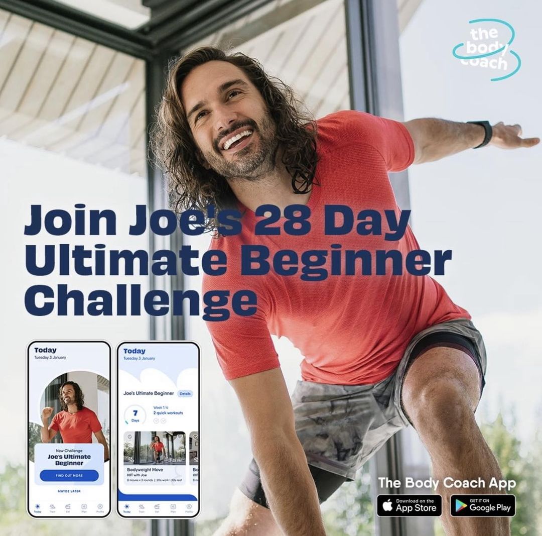thebodycoach's tweet photo. I know that getting started is often the hardest part and that’s why I’ve created a brand new 28-Day Ultimate Beginner Challenge on Body Coach App ☺️

It’s a new programme designed specially for sedentary, in-active and total new comers to fitness!

https://t.co/eTYuitwWLc https://t.co/bNbWY4x4K4