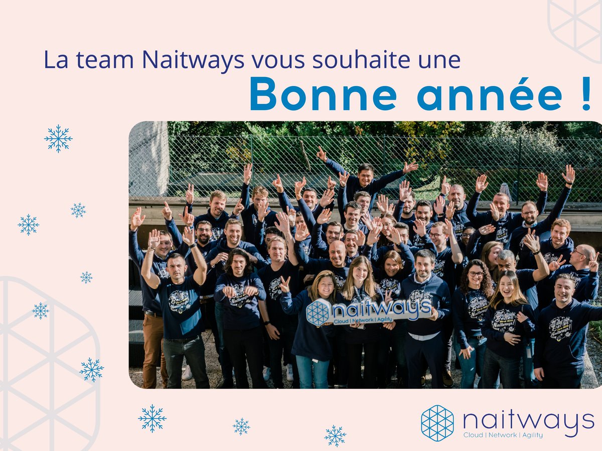Hello 2023 ! 🎉 

Encore de belles #opportunités à saisir et de nouveaux #challenges en perspective !

La team Naitways se réunit pour vous souhaiter le meilleur pour cette toute nouvelle année. 😊

WE ARE READY 🚀