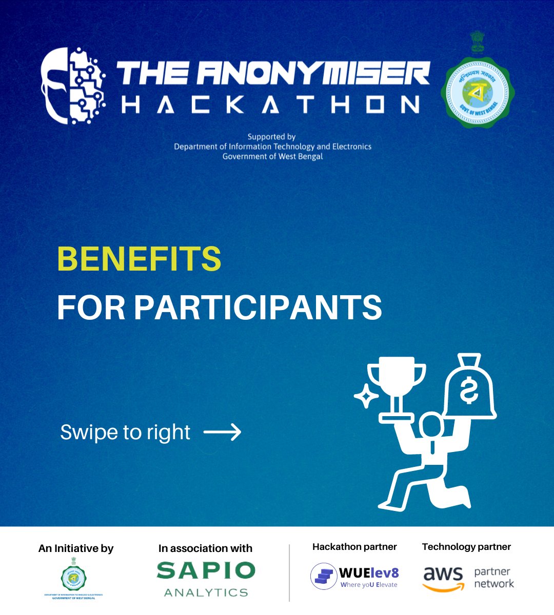 the_anonymiser's tweet photo. Attending a hackathon creates opportunities for you to learn and develop new skills faster. And what better than seizing an opportunity from Govt itself under the guidance of industry stalwarts and mentors.
Register now!
Link: https://t.co/KxDkDgqSDF
#anonymiser #hacakathon https://t.co/oDYewnE4t0