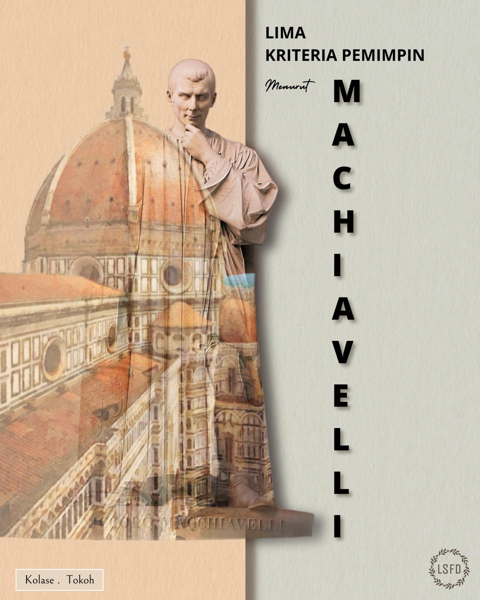 lsfdiscourse's tweet photo. Machiavelli

Niccolo Machiavelli merupakan seorang diplomat dan politikus yang berperan dalam melandasi filsafat politik di era renaisans.

#discourse https://t.co/lCOjlyKapR