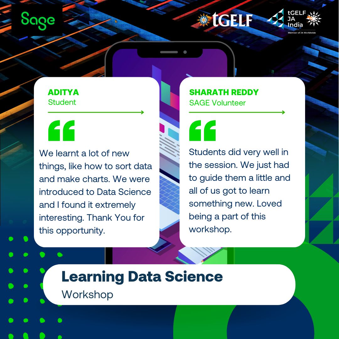tGELF's tweet photo. We conducted our  4th workshop entitled 'Learning Data Science, on 14th December 2022, in partnership with the Sage Foundation.
.
.
.
#DataAnalyst #DataScience #SageFoundation #Workshop #Learning #DataAnalysis #Data #Analysis #STEM #Empower #LEAD #Workshop #KnockingDownBarriers https://t.co/XtWhpq8u3P
