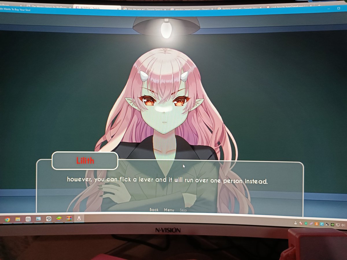 sakuraalice33's tweet photo. I'm playing the game rn! It gives me chill vibes with some questions xD thanks @PyonPlatinum for making this ❤️
I love how I made the art here xD

You can download the game here:
https://t.co/HZbiyqZkts https://t.co/XMcKnWmTLH