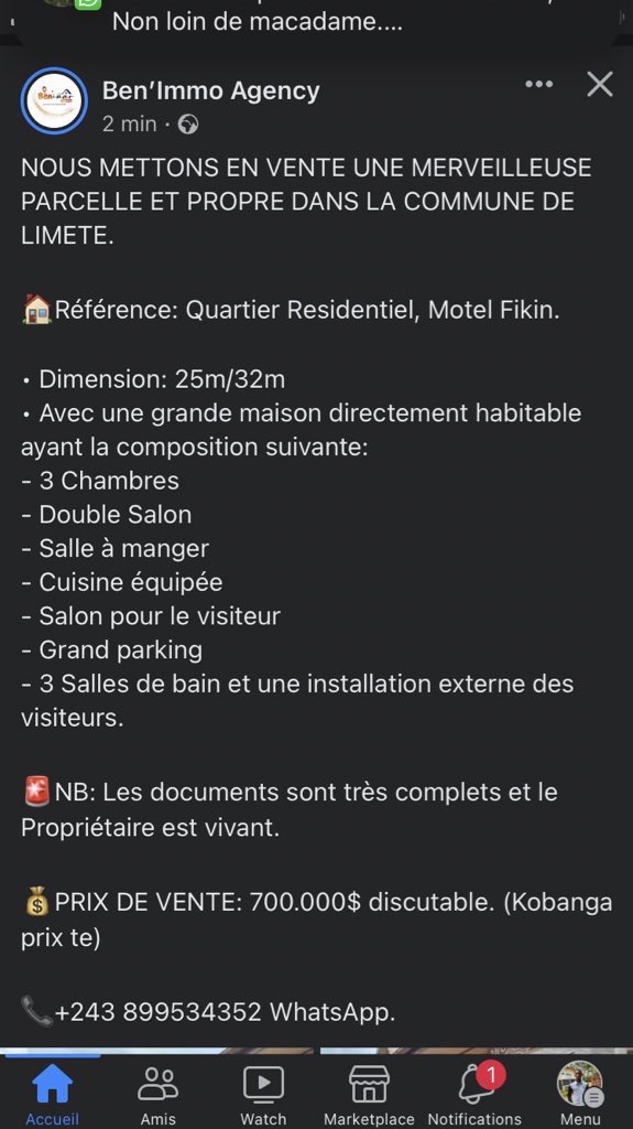 Beni_Makila's tweet photo. Créateur des souvenirs, Le @leParrainRDC National. Sala nga ata souvenir. Naza Agent Immobilier, Bapesi nga offre oyo nateka ngo. Visibilité ekosala nga bien makasi. +243 899534352 WhatsApp. #ImmoToutKin #BenImmo #KinBopeto @DeniseNyakeru @AWEX_Belgium @PrimatureRDC https://t.co/ngdGsVVse3