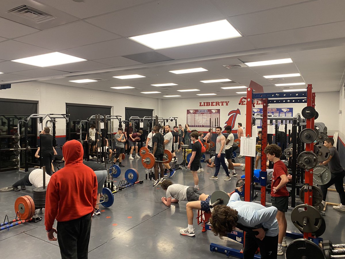 Great first day of weights!! #Uncommon #EaglesKingdom