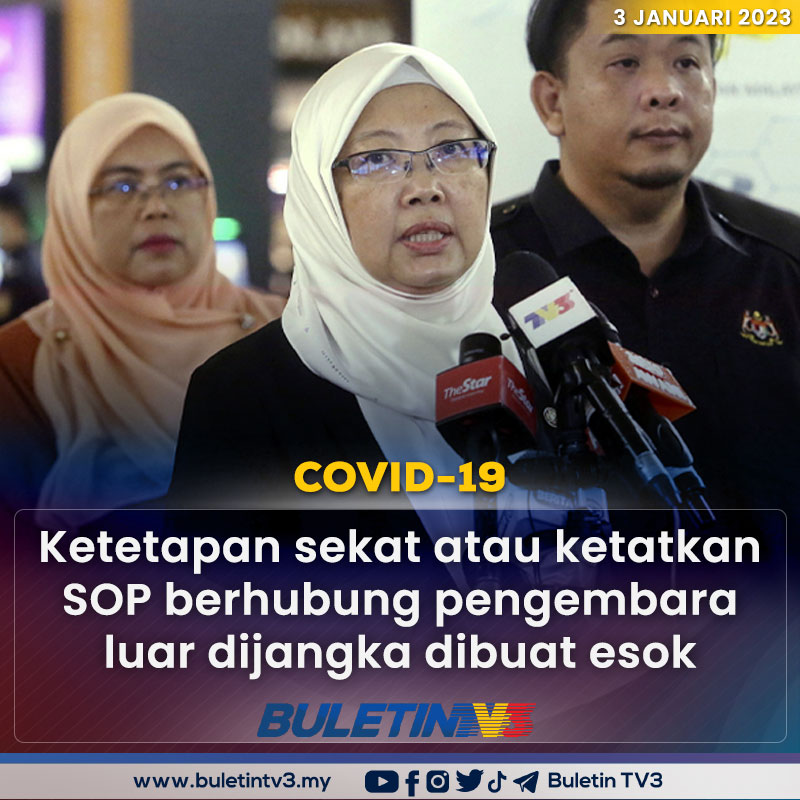 BuletinTV3's tweet photo. COVID-19 | Mesyuarat Kabinet esok dijangka akan membuat ketetapan sama ada akan menyekat atau mengetatkan Prosedur Operasi Standard (SOP) membabitkan pengembara dari luar negara termasuk China.

Berita penuh : https://t.co/LnGraSrhtQ https://t.co/uEDT7DeWYQ