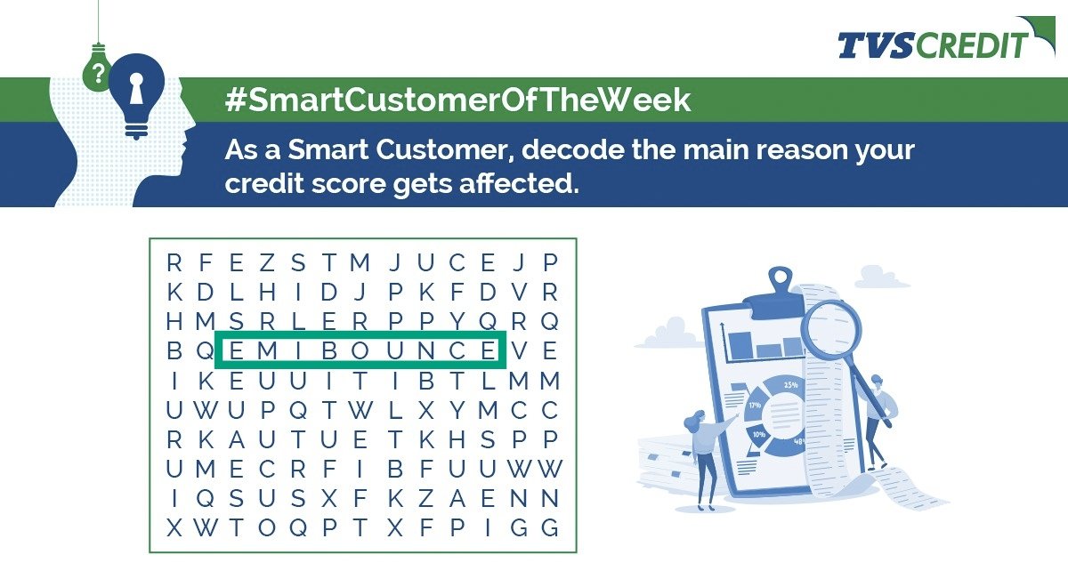 Prachii10's tweet image. EMI Bounce

#SmartCustomer #TVSCredit #SmartCustomerOfTheWeek #SmartQuiz #StaySafe #BeAware #StayInformed
@TVSCredit