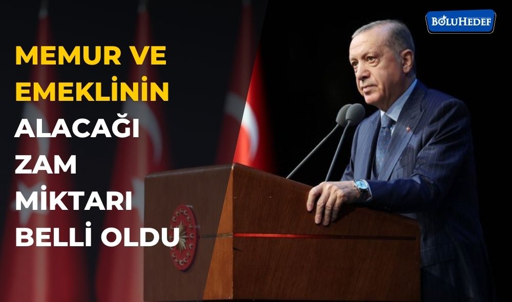 CUMHURBAŞKANI ERDOĞAN AÇIKLADI
MEMUR VE EMEKLİYE YÜZDE 25 ARTIŞ
boluhedef.com/haber/memur-ve…

#bolu #boluhedefgazetesi #ekonomihaberleri #memuremeklimaaşları #zamhaberleri #boluhaberleri