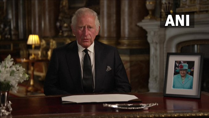 ANI's tweet photo. PM Narendra Modi had a telephonic conversation with King Charles III of the United Kingdom, today.

(File Pics) https://t.co/AtxsPkt0AU