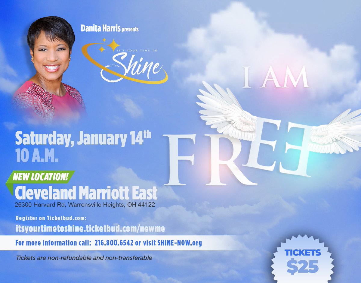 Ladies! I would love to see you at SHINE😊Join me for an experience that will inspire you and get you excited about 2023. Let go of the baggage that weighs you down and embrace your FREEDOM to be your BEST!Go to shine-now.org for tickets! It’s time to get your SHINE ON!