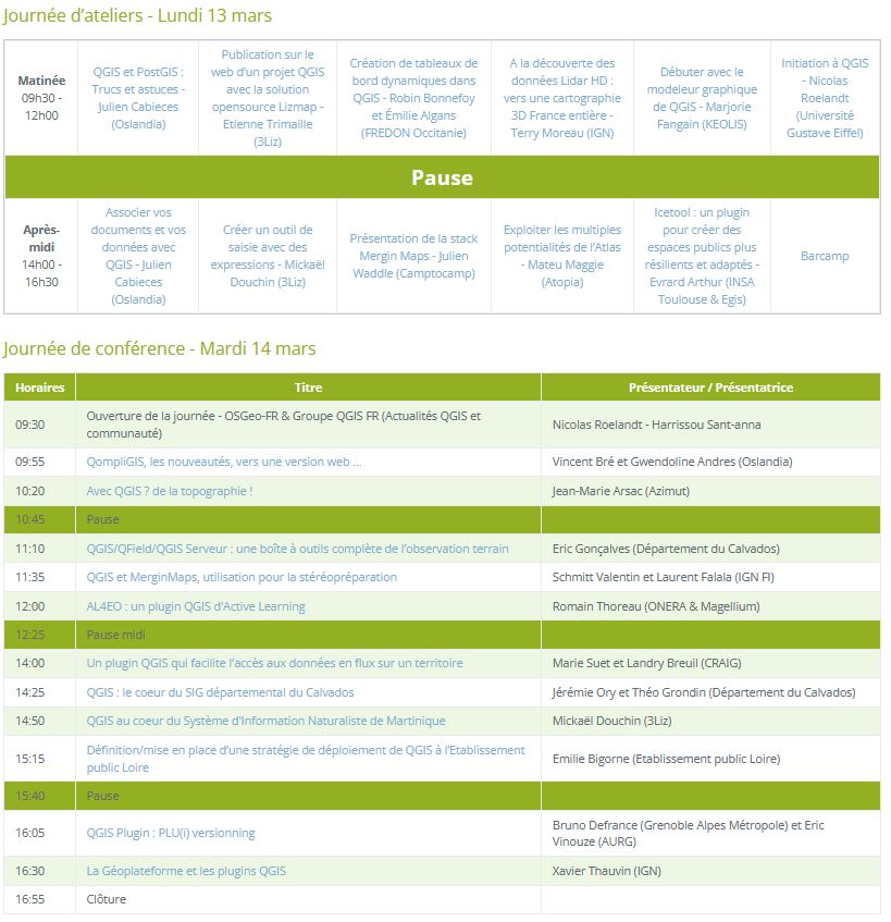 📢Le programme des prochaines rencontres est sorti!
➡️conf.qgis.osgeo.fr/z20_programme.…
Pour vous permettre de vous organiser, les inscriptions n'ouvriront que dans 2 semaines, le 19 janvier.
#QGISFR2023
