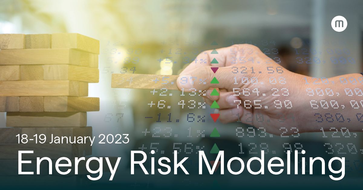 Energy Risk Modelling 2023 

Starting from 18th January 2023, this two-day in-depth workshop is dedicated for risk management professionals, analysts and traders wanting to gain insights into risk modelling of energy markets.

Register: hubs.la/Q01wRK6R0