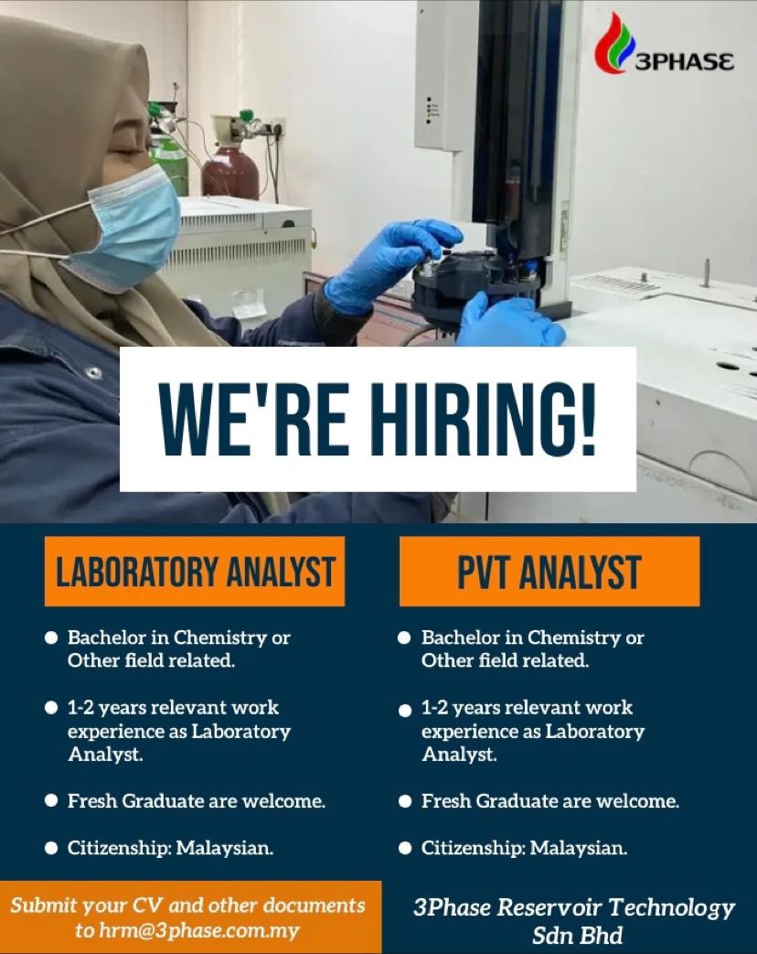 GetMe Hired 🚀 on Twitter " 3Phase is HIRING 📌 Lab Analyst 🎓 Fresh