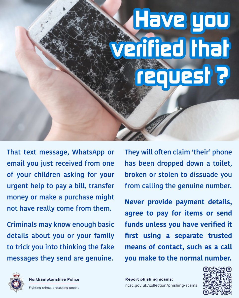 NorthantsFraud's tweet photo. Victims are still being targeted with the following SCAM in 2023:
 
Please be aware and help others stay safe by sharing! 
#NewYear 
#BackToWork https://t.co/lc58jdo4AJ