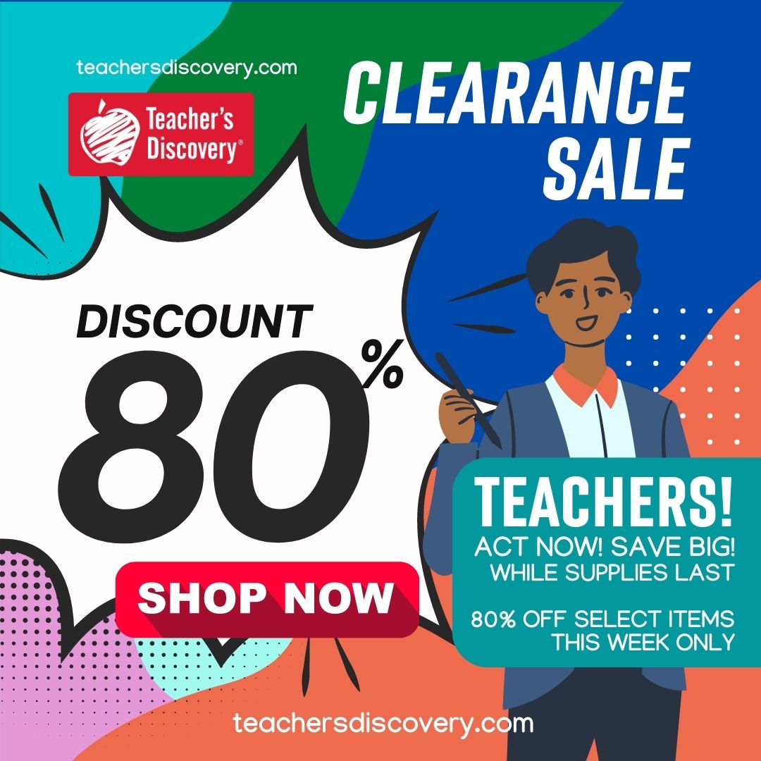 Teachers! Clearance Sale! Hundreds of items - now 80% off!  Act now. This week. Supplies are running out. teachersdiscovery.com

#teacher #teachers #sale #socialstudies #spanish #french #german #worldlanguage #iteach #classroom #education #teachersofinstagram #clearance #save