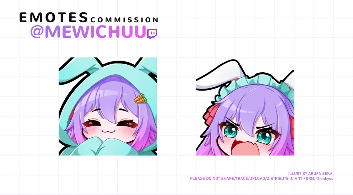 ChuuMewi's tweet photo. Thank you @ArufaSekai for the amazing emotes 💜

#Vtubers #ENVtuber #VTuberEN https://t.co/kd8HtzYuh9