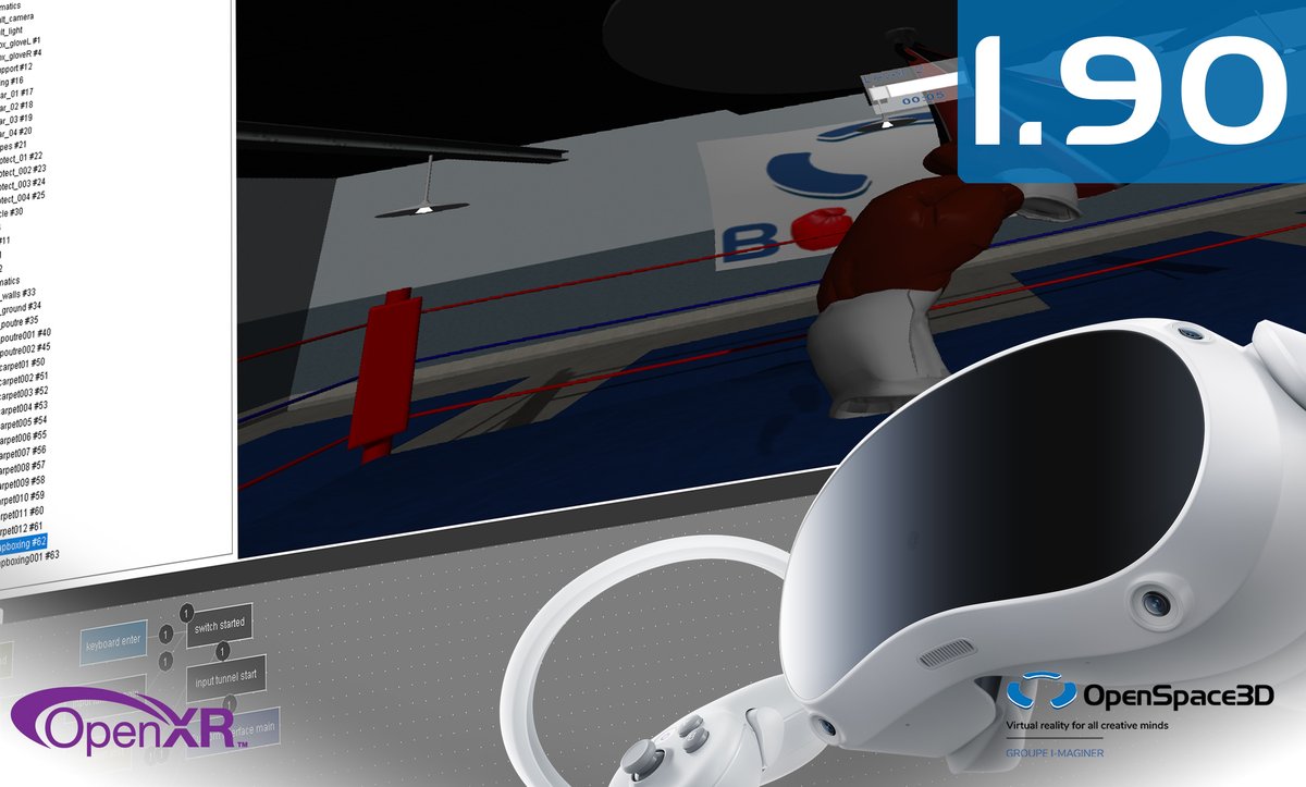 For this new year 2023 Openspace3D 1.90 just come out! This new release introduce the support of OpenXR and Pico XR devices.
