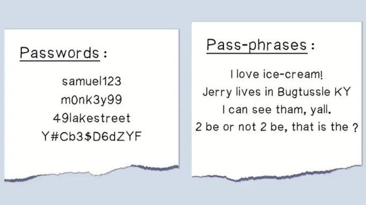 onestepsecureit's tweet photo. Say goodbye to the 8+ random character passwords, these are secure, but they're a huge pain to remember. There is a new way to create passwords, and you should know all about it! Start creating passphrases!
Sign up to receive our cyber tip on passphrases👇
https://t.co/mOaQBXZ2FQ https://t.co/Glyt9QvDbe
