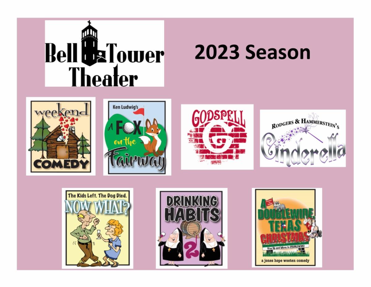 BellTowerTheate's tweet photo. Happy New Year!
Now is a great time to become a subscriber to our 2023 season. The first show of the season starts February 10, and we have five incredible comedies that will keep you laughing all year long. Check out all the details at https://t.co/zAhdsTeA4B. https://t.co/arEnUFxvqM