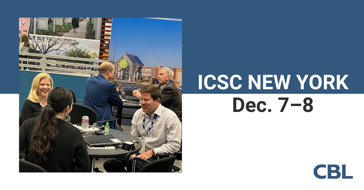 Our team closed last year with an amazing time at <a href="/ICSC/">ICSC</a> in New York. Being able to speak with colleagues on the future of retail and its trends has fueled our desire to make this new year the best one yet.

#CBLProperties #Retail #MeetUsAtTheMall  #ICSC