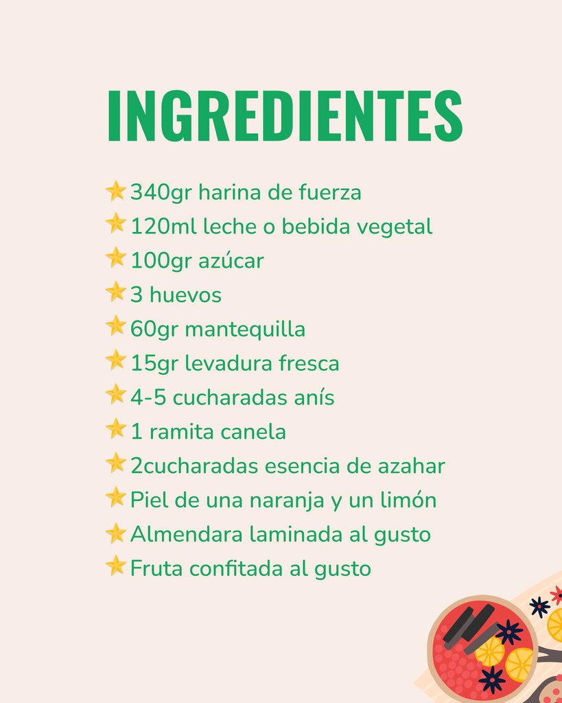 ¡Qué levante la mano el que desea que llegue navidad solo para comer roscón! 🤚🏼

🥣 Toma nota de todos los ingredientes y visita nuestra revista para ver los pasos a seguir.

planetahuerto.es/revista/haz-tu…