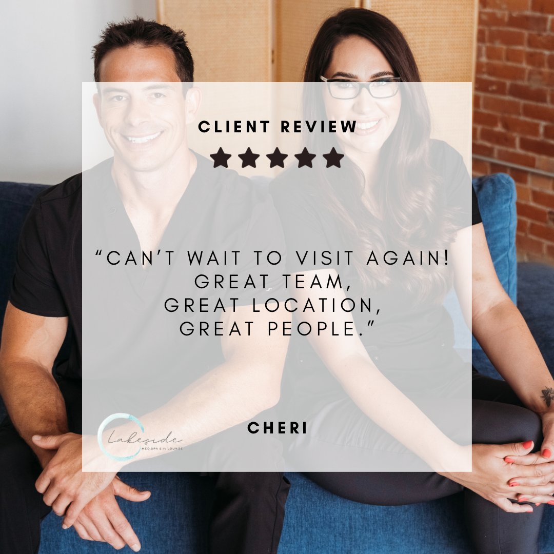 We can’t wait for you to visit again either Cheri!

Thank you to everyone who trusts us to be part of their health/beauty journey!
.
.
.
#lakesidemedspa #medspacda #idahome #review #happyclient #fivestars  #lookgoodfeelgood #spokanegram