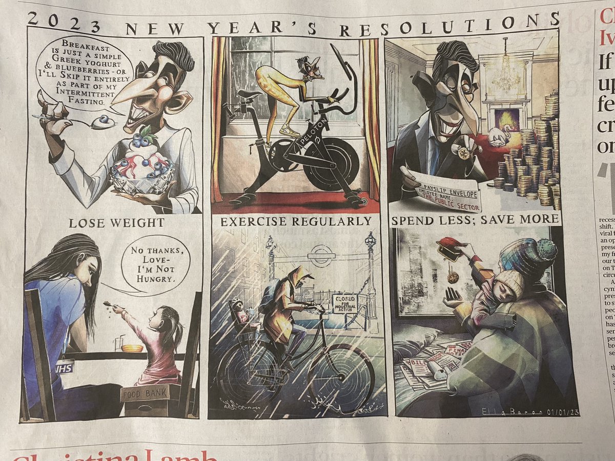 When I see cartoons like this in the Sunday Times, I'm more and more convinced that the establishment isn't worried about the Tories losing the next election.