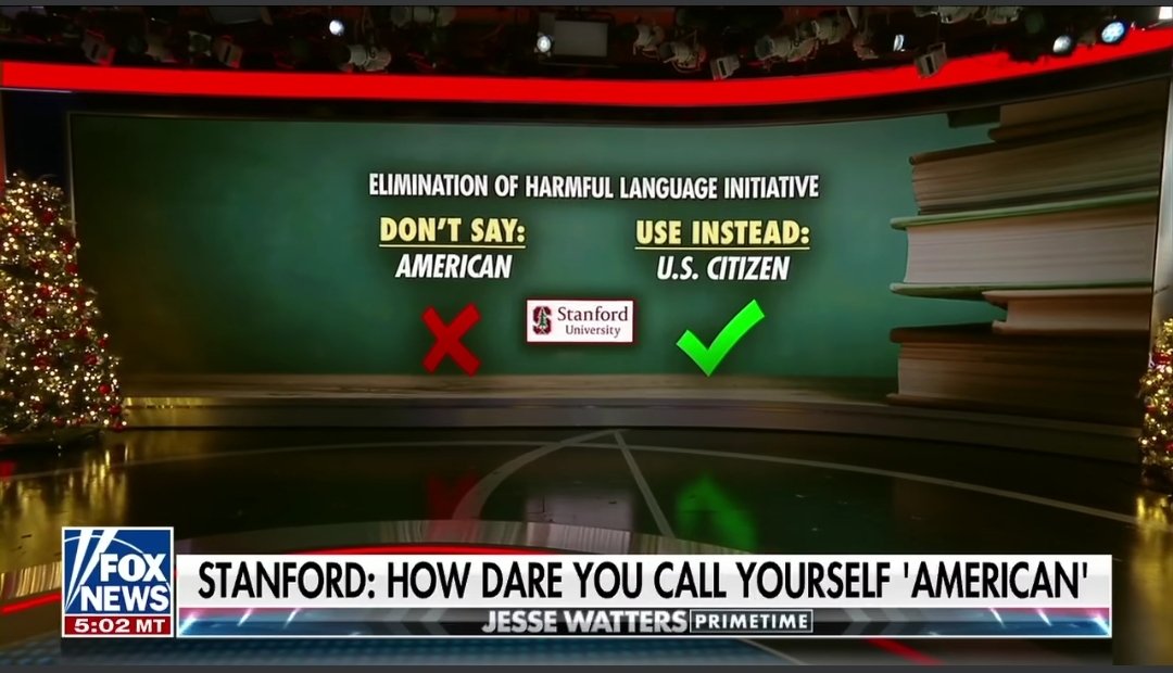 shortman_chevy's tweet photo. @Stanford You know if your gonna ban the word American you may want to update your Wiki page and take all 22 of them off the page...  just saying. 
https://t.co/dxLEbUGJ4t https://t.co/YSPi15LiN1