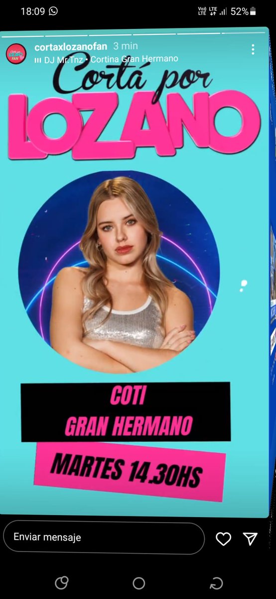 anapalomaluz's tweet photo. #GranHermamo #GranHermanoAR 
#GranHermanoArgentina2022 
#granhermano2023 
#COTY 
#Cotyyconejo 
#cotinejo 
#cotycortaporlozano 
Hoy 1430 todos con coty💘 https://t.co/7bm3PpPceb