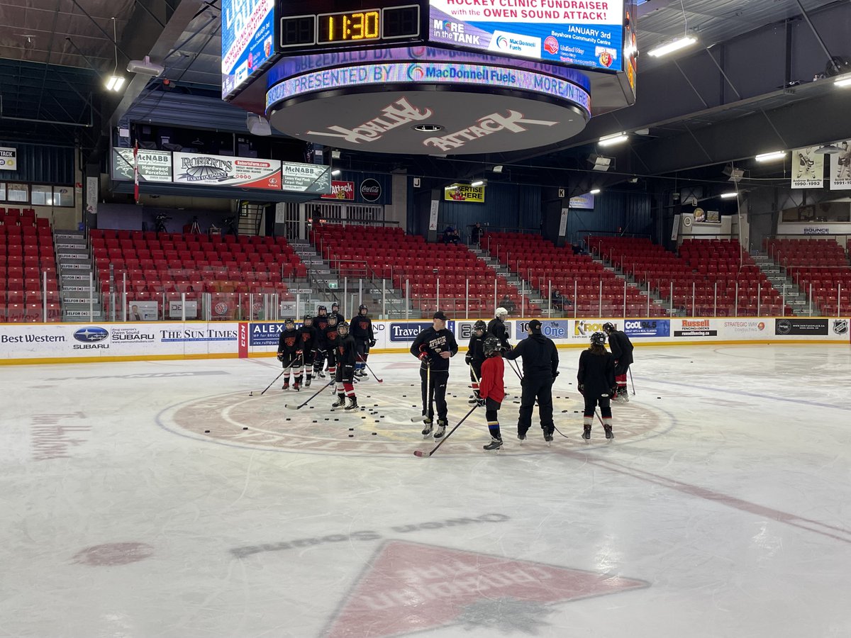 Owen Sound Attack on Twitter "Pictures from session 2 of our Lights Out Hockey Clinic in