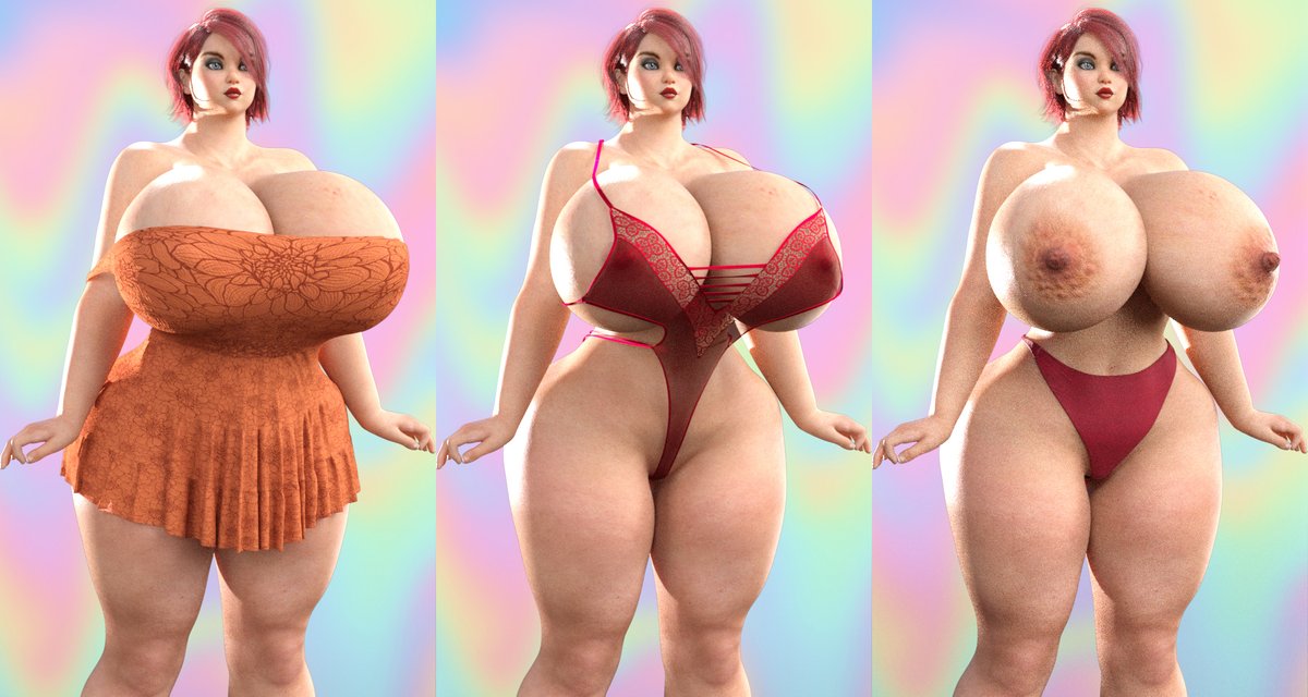 ELinkzelda's tweet photo. Lidia with different clothing 
#3dart #bigboobs #bigbreasts #bigtits #hugeboobs #nsfw #tallgirl #giganticbreasts #nsfwart  #bbw #hourglassfigure https://t.co/FIW0eFfkTY