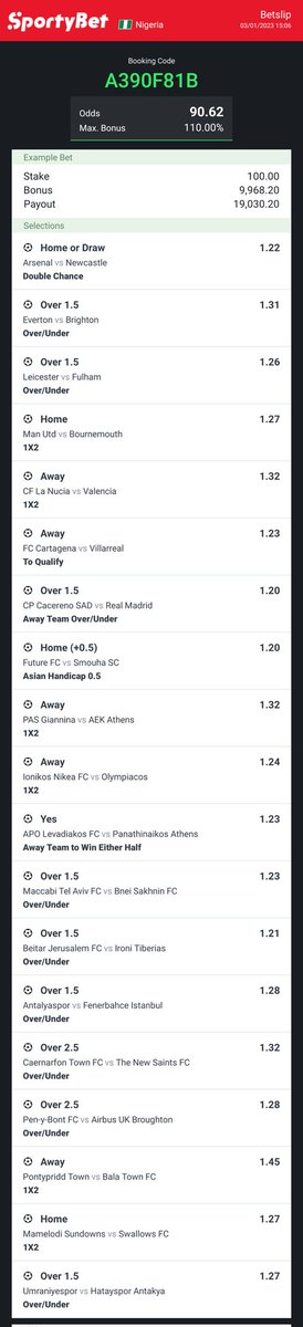 sportingking365's tweet photo. A390F81B

Telegram 👉🏾 https://t.co/JR7uZt2iOU https://t.co/NHJ3TtAbTD