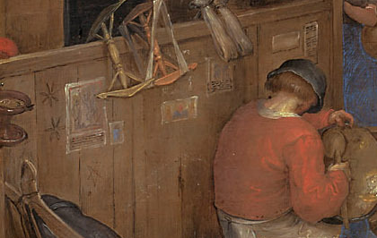 Teszelszky's tweet photo. The funny thing is that #graffity is visible on the bench around the images. #Earlymodern #troling? 8/end https://t.co/qC0V18tmqj