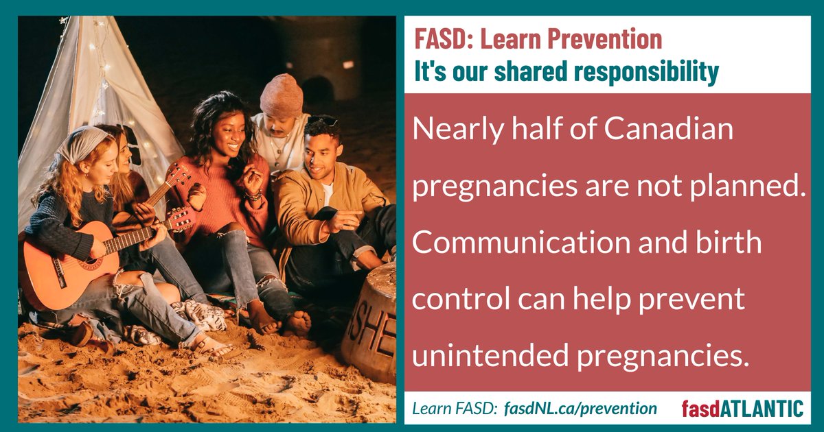 FASDNL_Team's tweet photo. #LearnFASD: It happens here.
Nearly half of Canadian pregnancies are not planned. Communication and birth control can help prevent unintended pregnancies.
Visit our website to learn more about fetal alcohol spectrum disorder ⬇⬇
https://t.co/moMgoxDnGM
#fasdPrevention https://t.co/JqXNRMWWaj