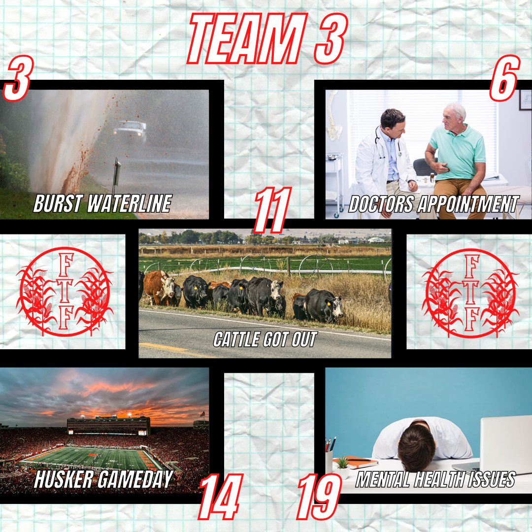 fromfieldspod's tweet photo. LATE TOP 5 TUESDAY

EXCUSES TO GET OUT OF WORK/SCHOOL

VOTE IN THE REPLIES https://t.co/r3doqkBvxE