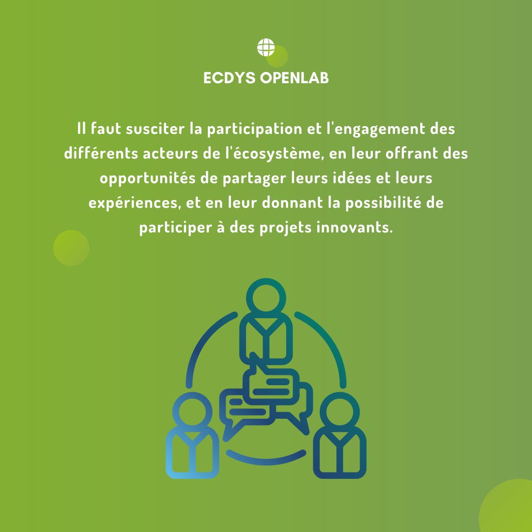 ECDYS_OpenLab's tweet image. Pour découvrir les clés de succès de cette démarche, consultez notre post ci-dessus. Dans notre prochain post, nous aborderons : Comment partager les recherches et coûts d&apos;une innovation ? #innovation #transitions #croissance #businessgrowth #entreprise #ecosysteme