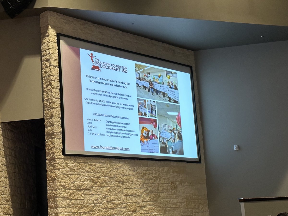 stepharillo's tweet image. Thank you @foundation4lisd for all that you do for our teachers and students ⁦@LockhartISD⁩! #LockedonExcellence