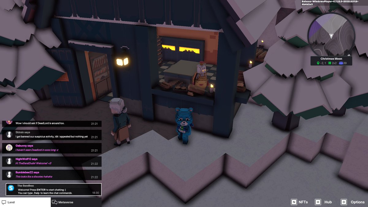 emidgame's tweet photo. @TheSandboxGame @LuluLand_World I found Monica in Christmas Moon by @LuluLand_World! 🌜 I participated in the #SeasonsGreetingsTSB challenge for a chance to win an NFT! https://t.co/VmDg8rJ7sj