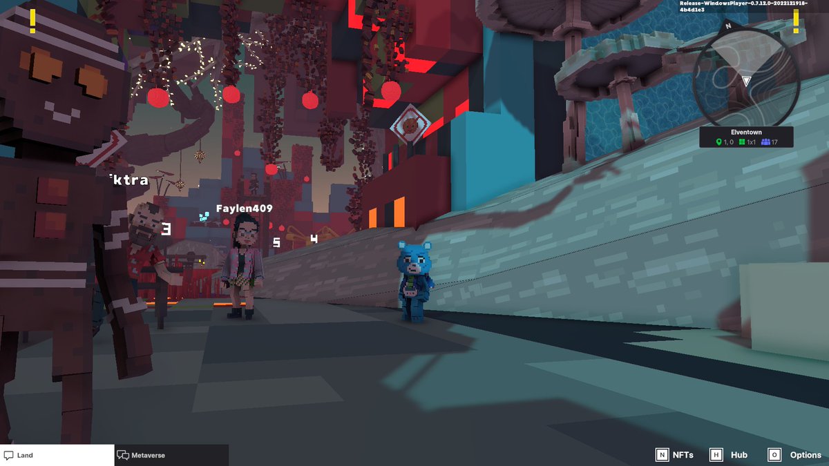 emidgame's tweet photo. @TheSandboxGame I found one of the "No smile allowed" signs in Elventown!😐 I participated in the #SeasonsGreetingsTSB challenge for a chance to win an NFT! https://t.co/28kA93gwic