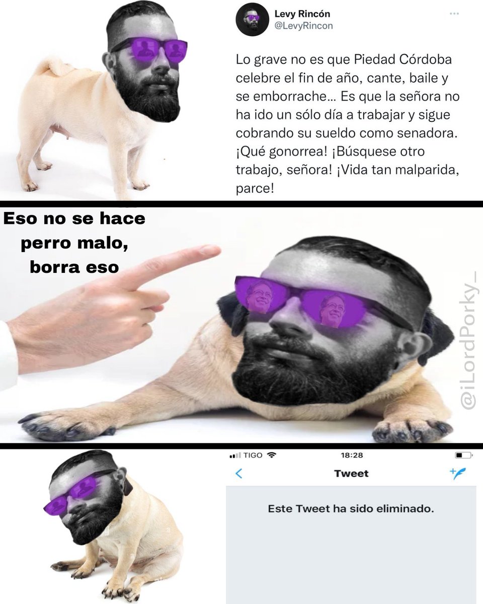 Tweet que Levy Rincón escribió ayer y borró a los 5 minutos.