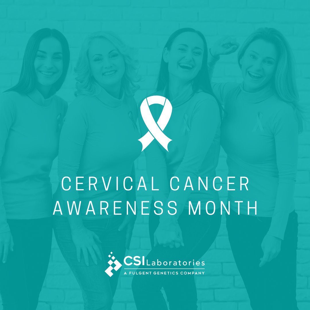 FulgentOncology's tweet image. Did you know that more than 14,000 women in the United States are diagnosed with invasive cervical cancer every year? January is #CervicalCancerAwarenessMonth, a time in which we come together to raise awareness for those affected with this disease. 

#CSILaboratories