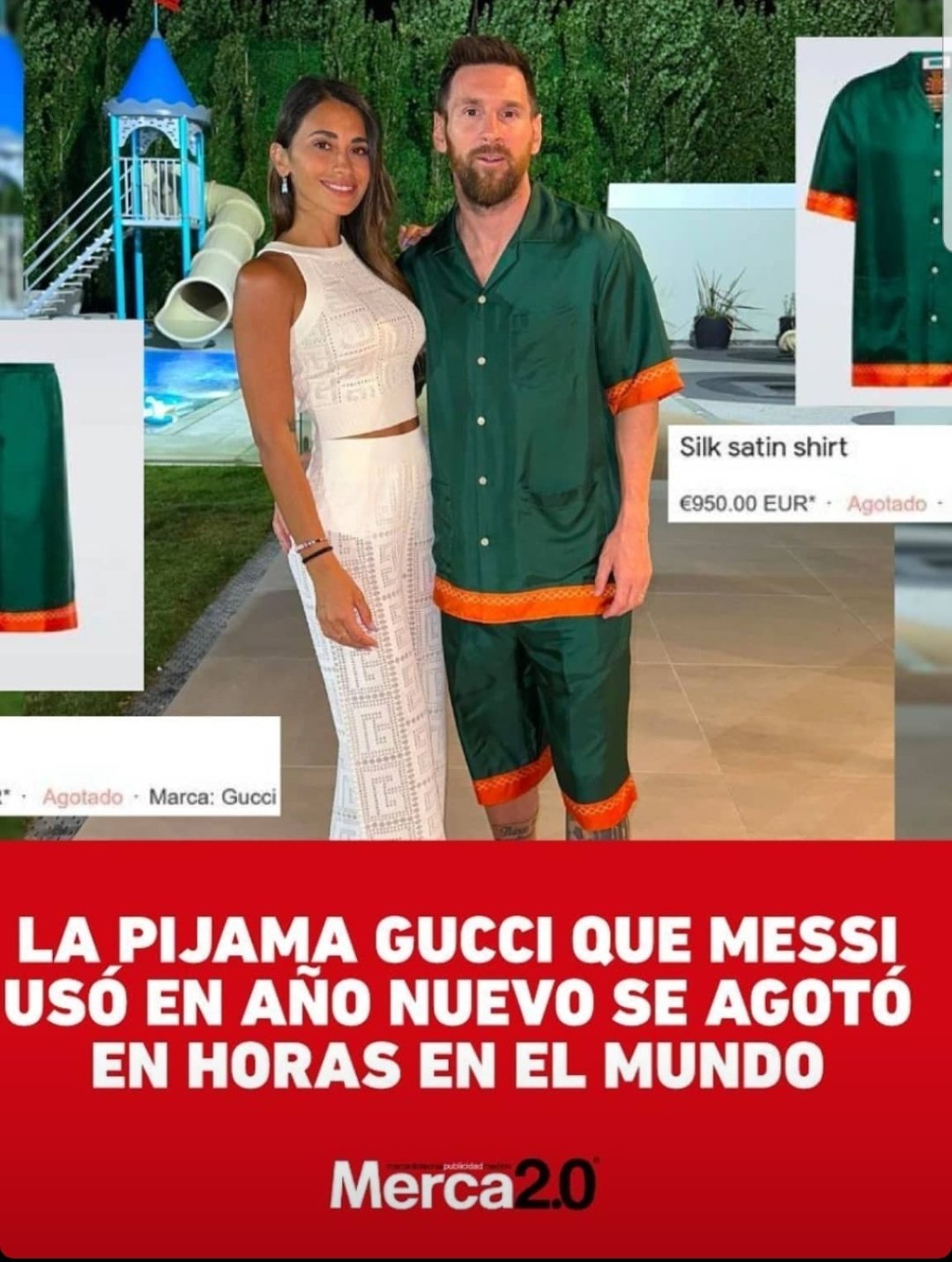 Bajo La Lupa Ecuador Bajolalupaec on X Internacionales Argentina Paris La pijama Gucci que Lionel Messi uso en ano nuevo se agoto en cuestion de horas https t U47PRL1J9N X