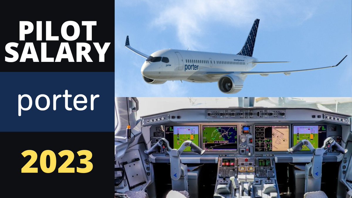 Porter Airlines Pilot Salary for the Q400 and EMB195-E2 in 2023. A jet captain makes over $120k.

Watch the full video here: youtube.com/watch?v=Dr9qZi…